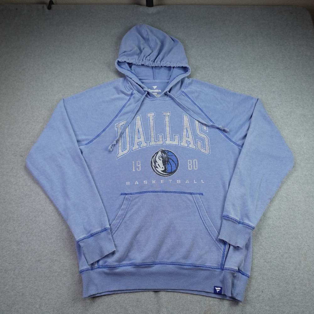 Dallas Mavericks Mens Small Blue Graphic Hoodie NBA Basketball Fanatics